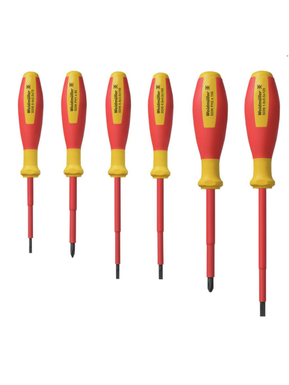 WEIDMÜLLER SDI Set S2.5-5.5/PH1/2 Insulated Screwdrivers