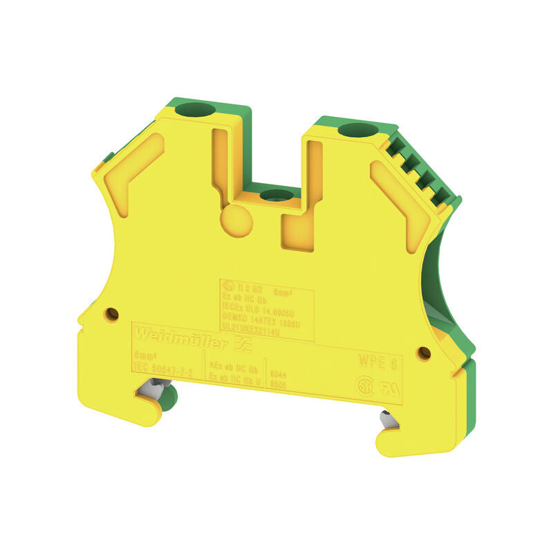 WPE 6 PE Protective Earth (PE) terminal block 1010200000 WEIDMULLER Green/yellow, 6 mm²