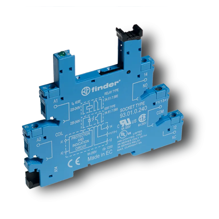 FINDER Screw Terminal Socket (Type 93.01.0.125)