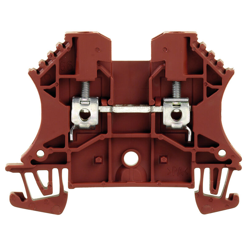 1037710000 WDU 2.5 BR Feed-through terminal block WEIDMULLER, Screw connection, brown, 2.5 mm², 24 A, 800 V, Number of connections: 2