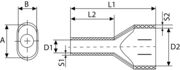 9037530000 Wire-end ferrule, Twin wire-end ferrule, 15 mm, 12 mm, grey