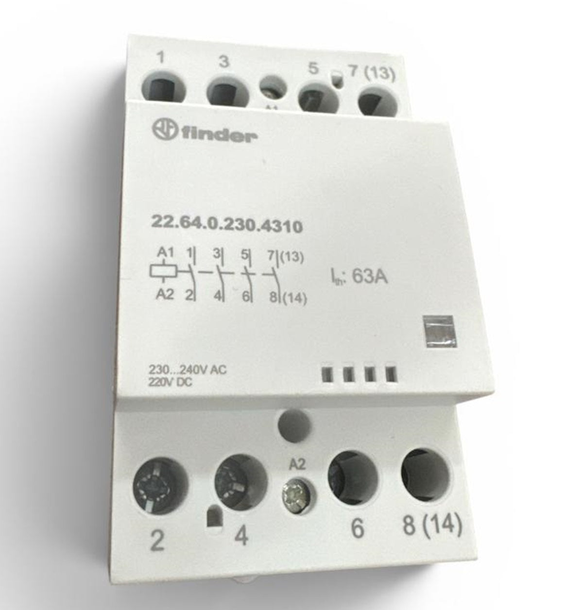 22.64.0.230.4310 MODULAR CONTACTOR 63A 10HP FINDER