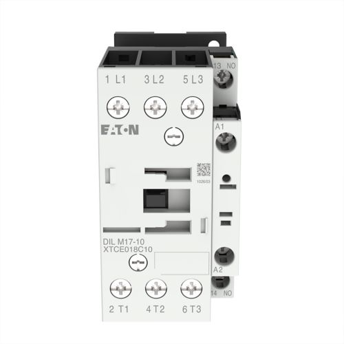 277002 DILM17-10(190V50HZ,220V60HZ) Eaton Moeller® series DILM Contactor, 3 pole, 380 V 400 V 7.5 kW, 1 N/O, 190 V 50 Hz, 220 V 60 Hz, AC operation, Screw terminals DILM17-10(190V50HZ,220V60HZ)