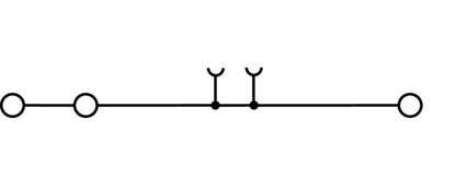 1706010000 Feed-through terminal, Tension-clamp connection, 2.5 mm², 800 V, 24 A, dark beige ZDU 2.5-2/3AN