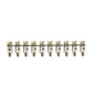 1313100000 Q 10 DLI Cross-connector (terminal), when screwed in, grey, 24 A, Number of poles: 10, Pitch in mm (P): 6.00, Insulated: No, Width: 59.9 mm