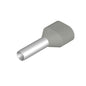 9037530000 Wire-end ferrule, Twin wire-end ferrule, 15 mm, 12 mm, grey