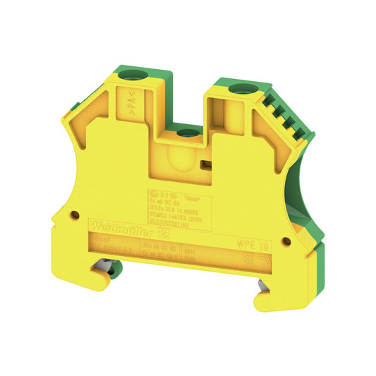 WPE 10 Protective Earth (PE) terminal block 1010300000 WEIDMULLER Green/yellow, 10 mm²