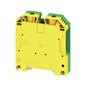 9512200000 WPE 70N/35 PE terminal, Screw connection, Green/yellow, 70 mm², 1000 V, Number of connections: 2, Number of levels: 1, TS 35, V-0, Wemid