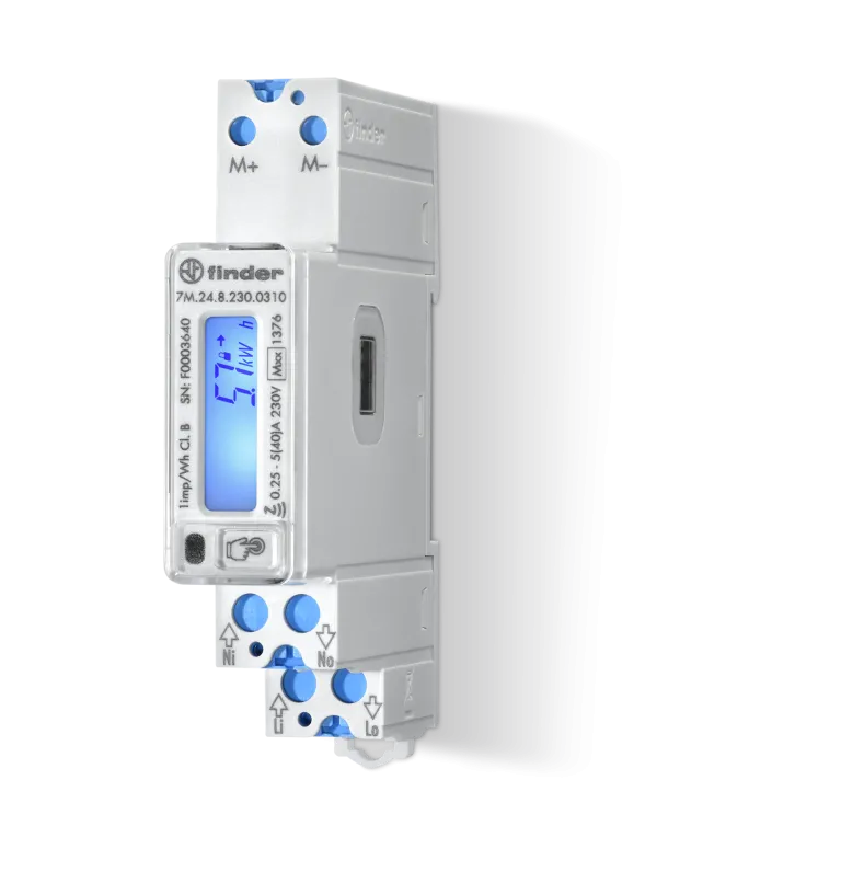 7M.24.8.230.0210 Bi-directional single-phase energy meter with LCD display