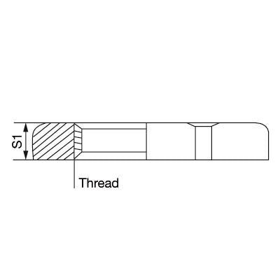 1694110000 SKMU PG16-MS SKMU MS (brass locknut), Locknut, PG 16, 3 mm, Brass, nickel-plated