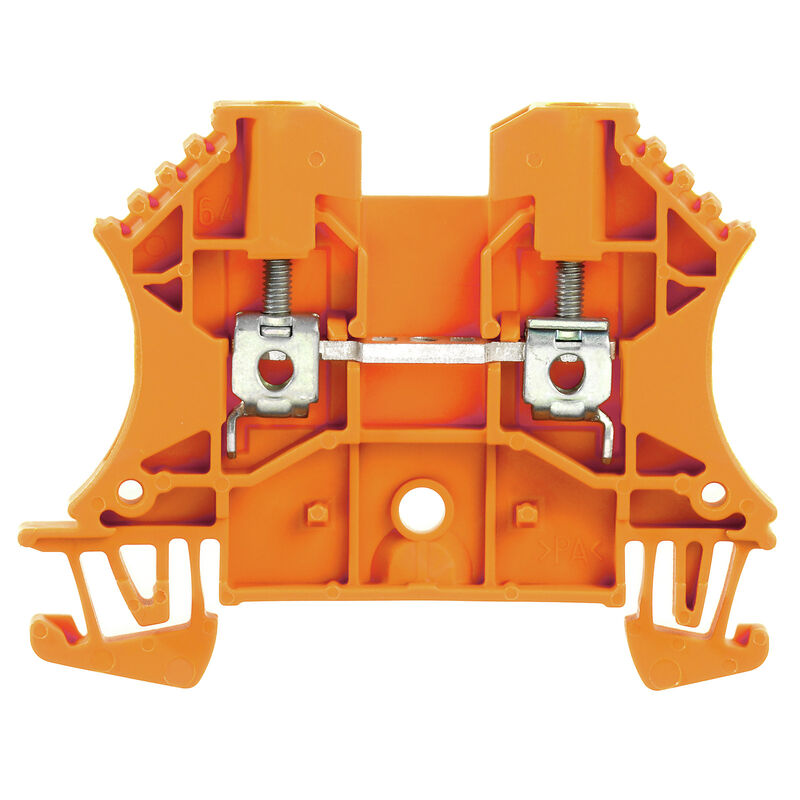 1020060000 WDU 2.5 OR Feed-through terminal block WEIDMULLER, Screw connection, orange, 2.5 mm², 24 A, 800 V, Number of connections: 2