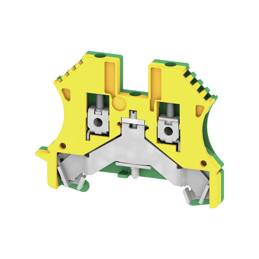 WPE 2.5 PE terminal Block Protective Earth WEIDMULLER 1010000000 Green/yellow 14AWG