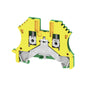 WPE 2.5 PE terminal Block Protective Earth WEIDMULLER 1010000000 Green/yellow 14AWG