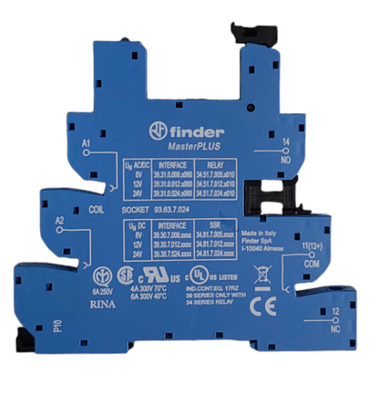 FINDER Screw terminal Socket (Type: 93.63.7.024)