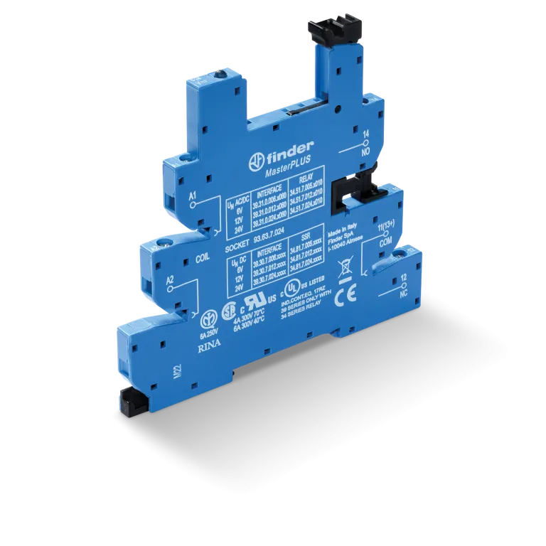 FINDER Screw terminal Socket (Type: 93.63.7.024)