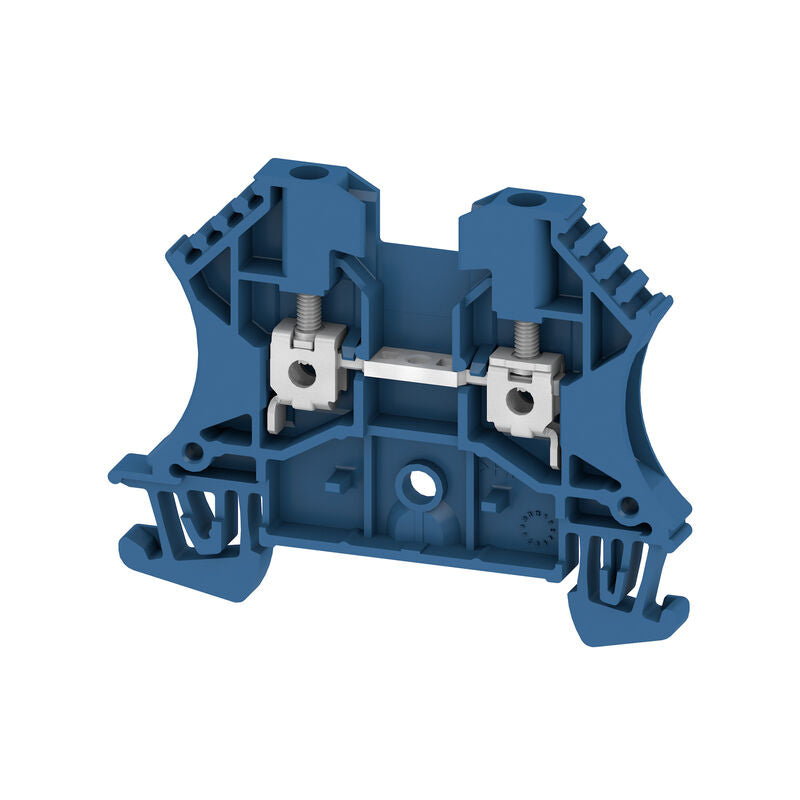 1020080000 WDU 2.5 BL Feed-through terminal block WEIDMULLER, Screw connection, blue, 2.5 mm², 24 A, 800 V, Number of connections: 2