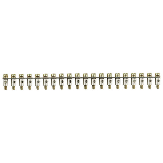 1399800000 WEIDMULLER Q 20 DLI Cross-connector (terminal), when screwed in, grey, 24 A, Number of poles: 20, Pitch in mm (P): 5.00, Insulated: No, Width: 120.9 mm