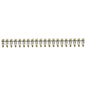 1399800000 Q 20 DLI Cross-connector (terminal), when screwed in, grey, 24 A, Number of poles: 20, Pitch in mm (P): 5.00, Insulated: No, Width: 120.9 mm