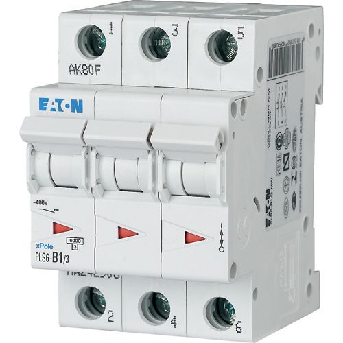 242933 PLS6-C0.5/3-MW PLS6, 3-pole, tripping characteristic: C