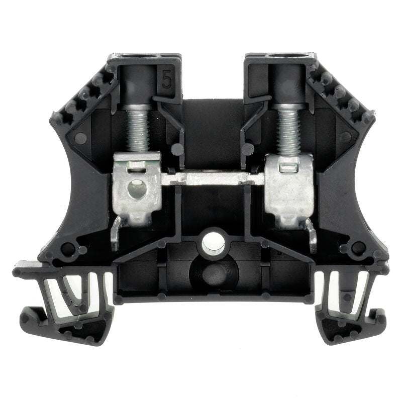 1020310000 WDU 10 SW Feed-through terminal block WEIDMULLER, Screw connection, black, 10 mm², 57 A, 1000 V, Number of connections: 2