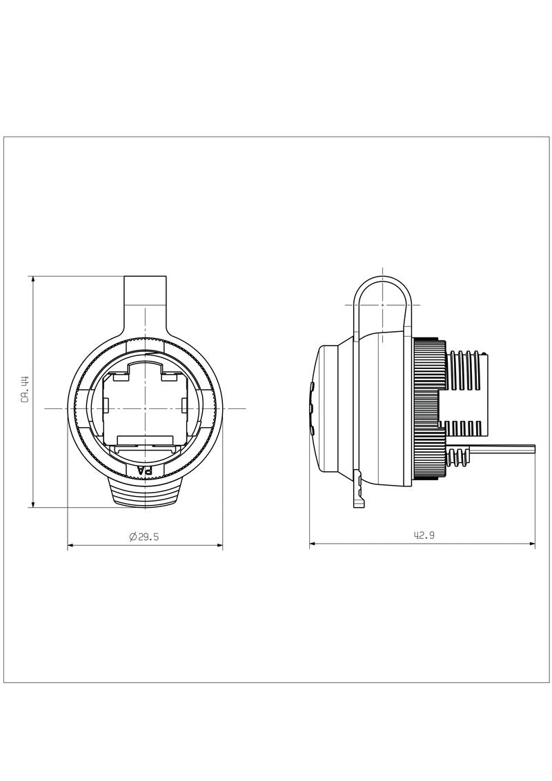 1018840000 IE-FCM-USB-A FrontCom Micro USB coupling, USB 2.0, Type A