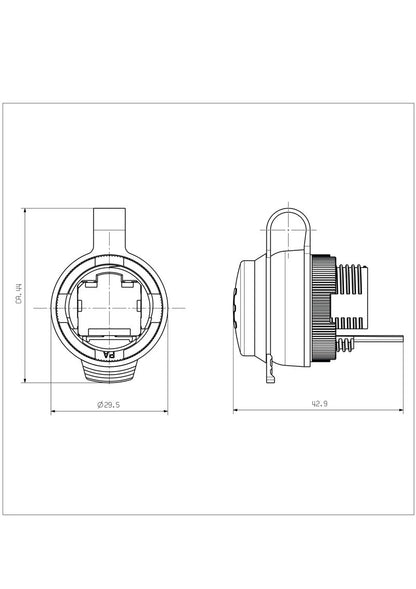 1018840000 IE-FCM-USB-A FrontCom Micro USB coupling, USB 2.0, Type A