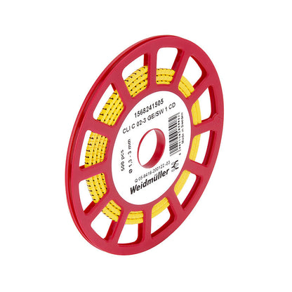 1568241681 CLI C 02-3 GE/SW V CD CableLine, Conductor and cable markers, 1.3 - 3 mm, 3 x 3.4 mm, yellow