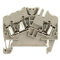 1706010000 Feed-through terminal, Tension-clamp connection, 2.5 mm², 800 V, 24 A, dark beige ZDU 2.5-2/3AN