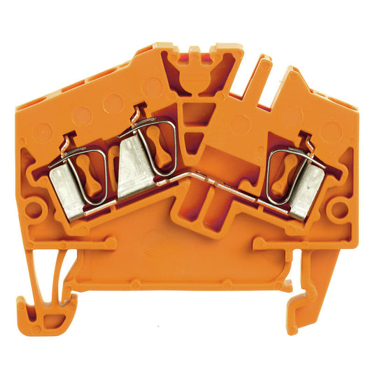 1706050000 Feed-through terminal, Tension-clamp connection, 2.5 mm², 800 V, 24 A, orange ZDU 2.5-2/3AN OR